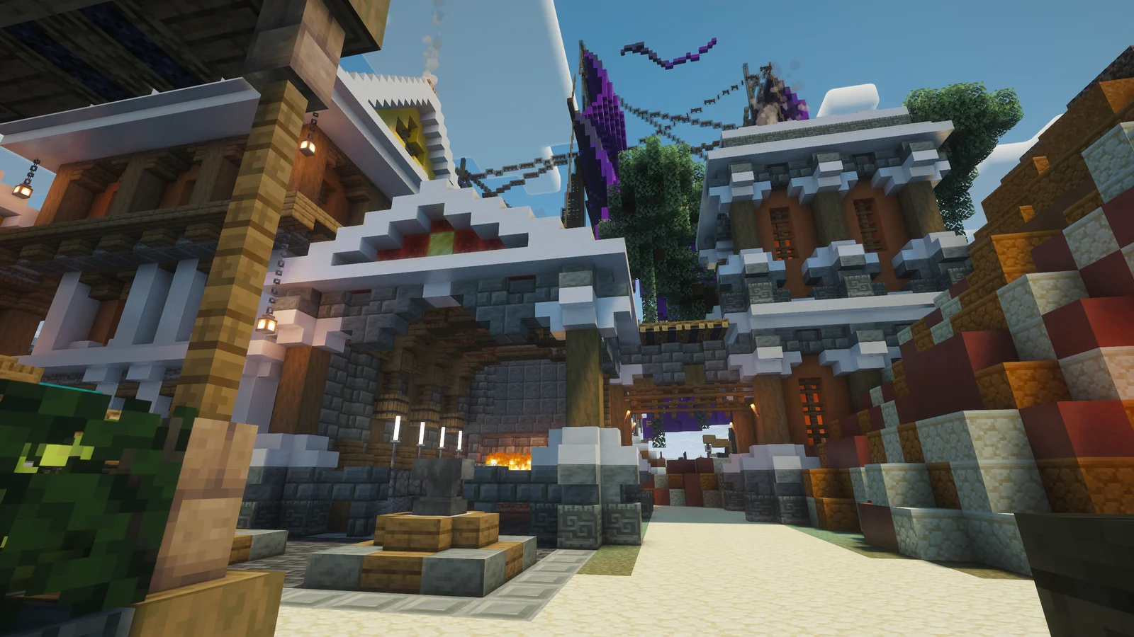 Vue du spawn de Mystic Odyssey — capture 2